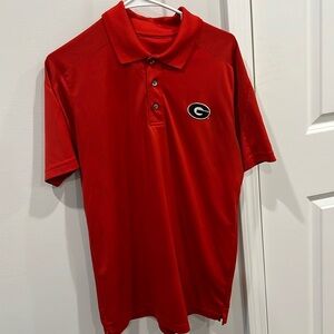 Red Georgia Bulldogs polo
